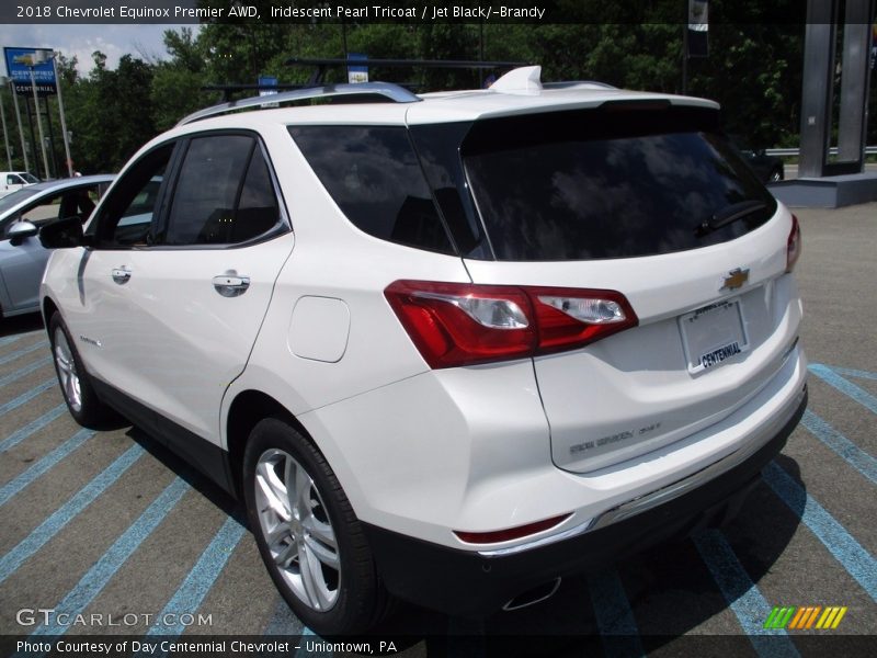 Iridescent Pearl Tricoat / Jet Black/­Brandy 2018 Chevrolet Equinox Premier AWD