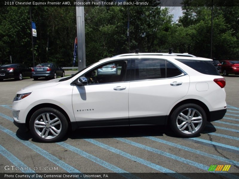 Iridescent Pearl Tricoat / Jet Black/­Brandy 2018 Chevrolet Equinox Premier AWD