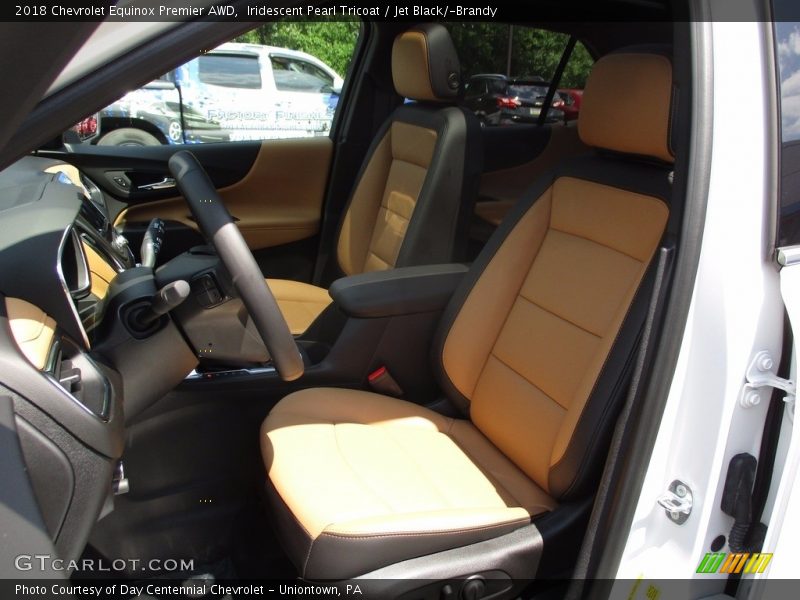 Iridescent Pearl Tricoat / Jet Black/­Brandy 2018 Chevrolet Equinox Premier AWD