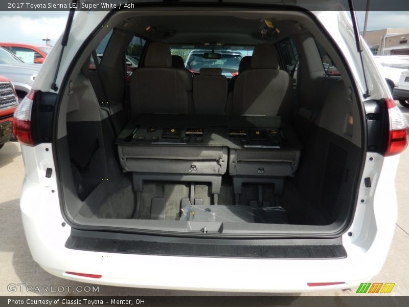 Super White / Ash 2017 Toyota Sienna LE