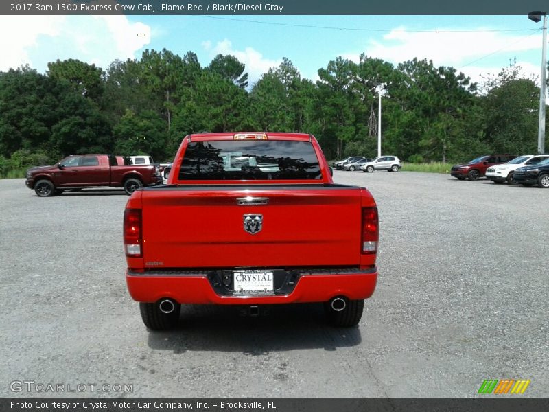 Flame Red / Black/Diesel Gray 2017 Ram 1500 Express Crew Cab