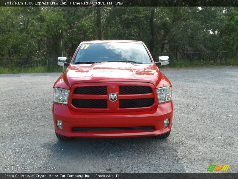 Flame Red / Black/Diesel Gray 2017 Ram 1500 Express Crew Cab