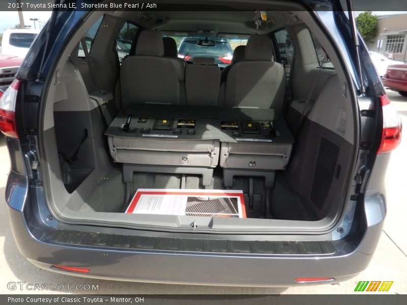 Shoreline Blue Pearl / Ash 2017 Toyota Sienna LE