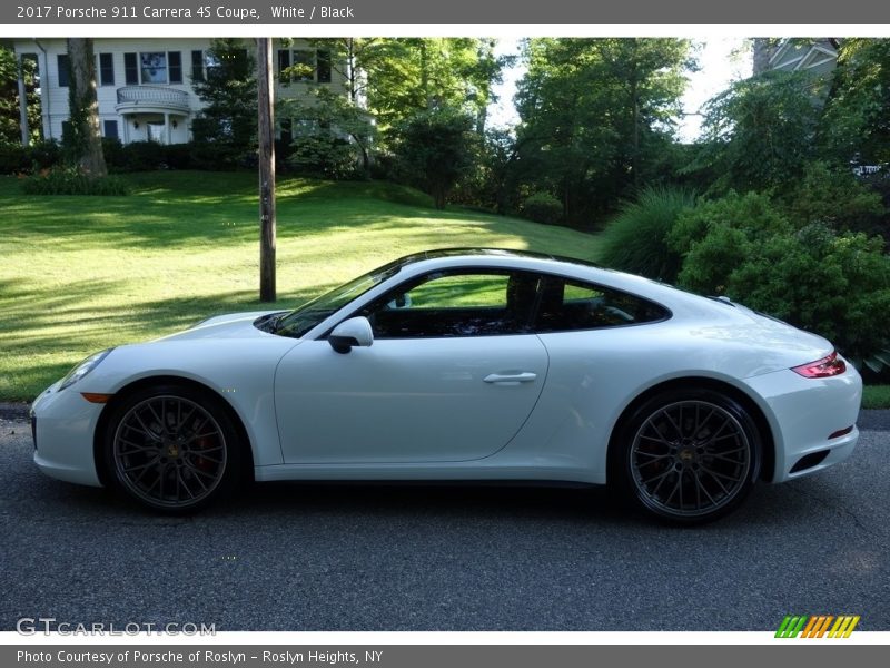 White / Black 2017 Porsche 911 Carrera 4S Coupe