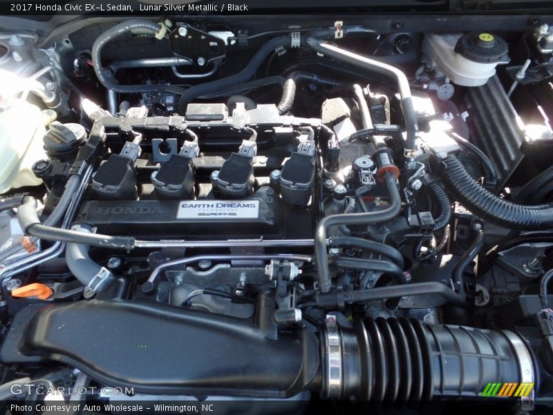 Lunar Silver Metallic / Black 2017 Honda Civic EX-L Sedan