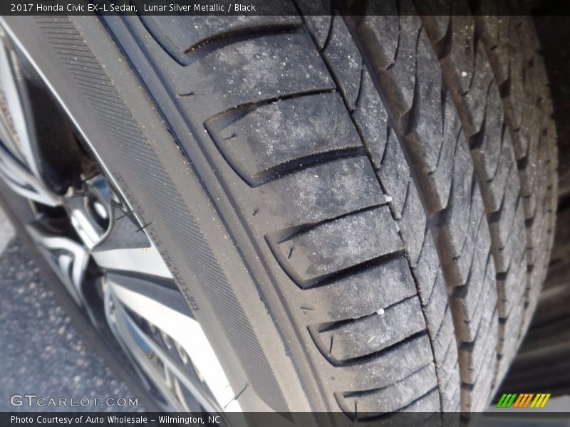 Lunar Silver Metallic / Black 2017 Honda Civic EX-L Sedan