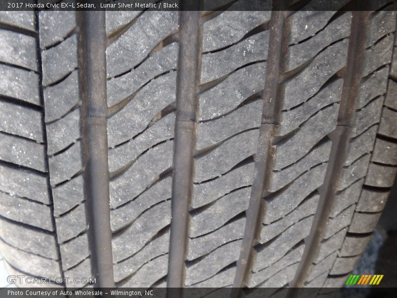 Lunar Silver Metallic / Black 2017 Honda Civic EX-L Sedan