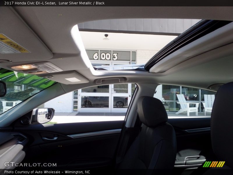 Lunar Silver Metallic / Black 2017 Honda Civic EX-L Sedan