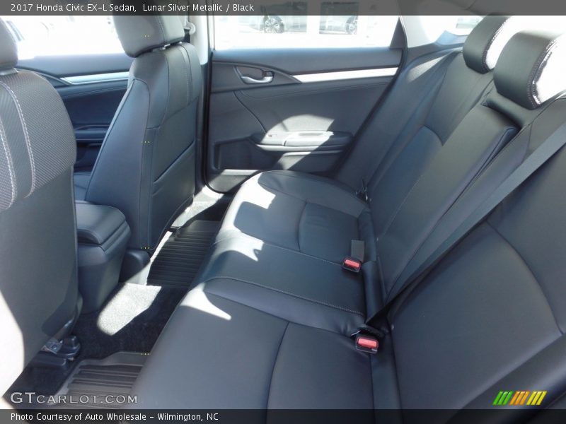 Lunar Silver Metallic / Black 2017 Honda Civic EX-L Sedan