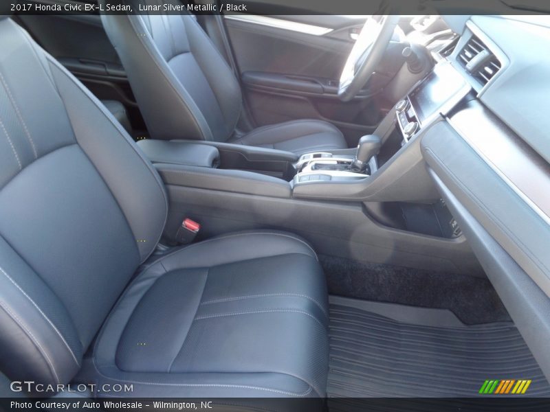Lunar Silver Metallic / Black 2017 Honda Civic EX-L Sedan