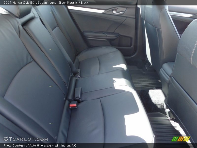 Lunar Silver Metallic / Black 2017 Honda Civic EX-L Sedan