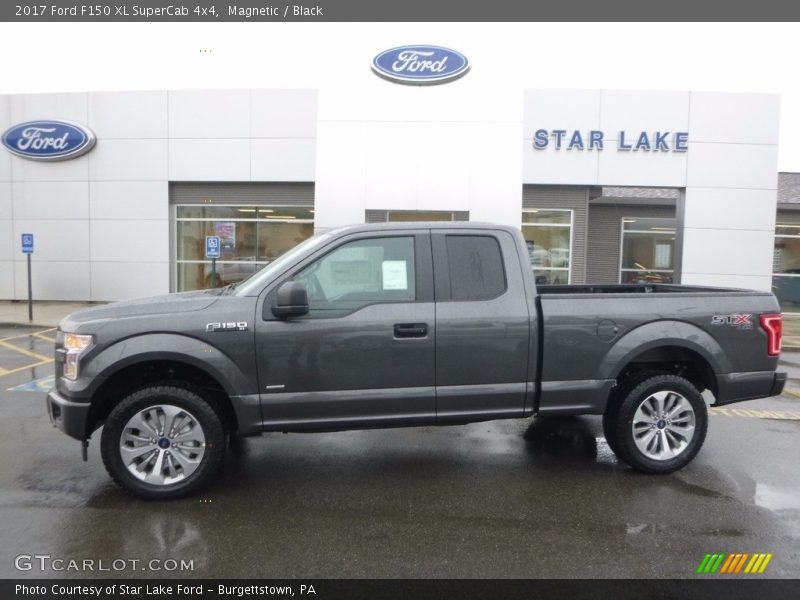 Magnetic / Black 2017 Ford F150 XL SuperCab 4x4