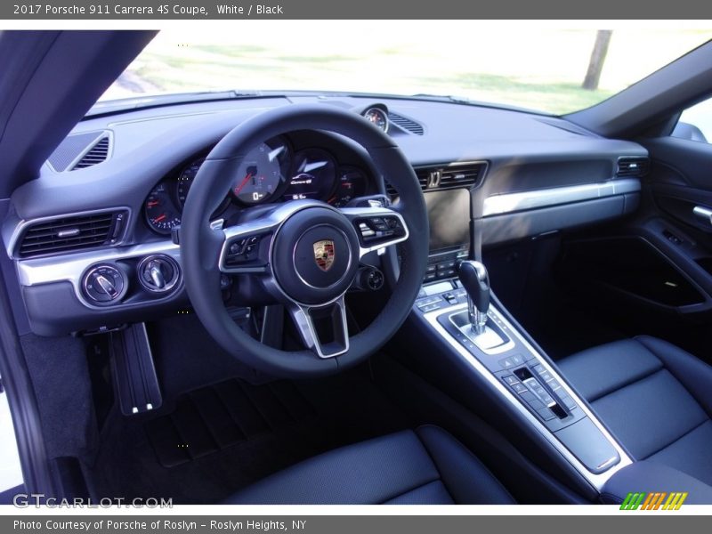 White / Black 2017 Porsche 911 Carrera 4S Coupe