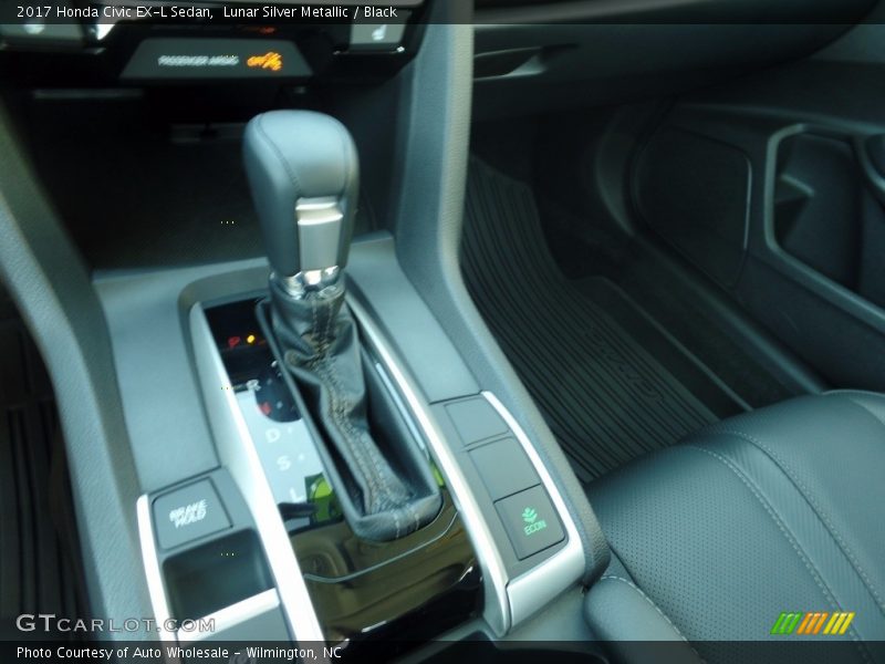 Lunar Silver Metallic / Black 2017 Honda Civic EX-L Sedan