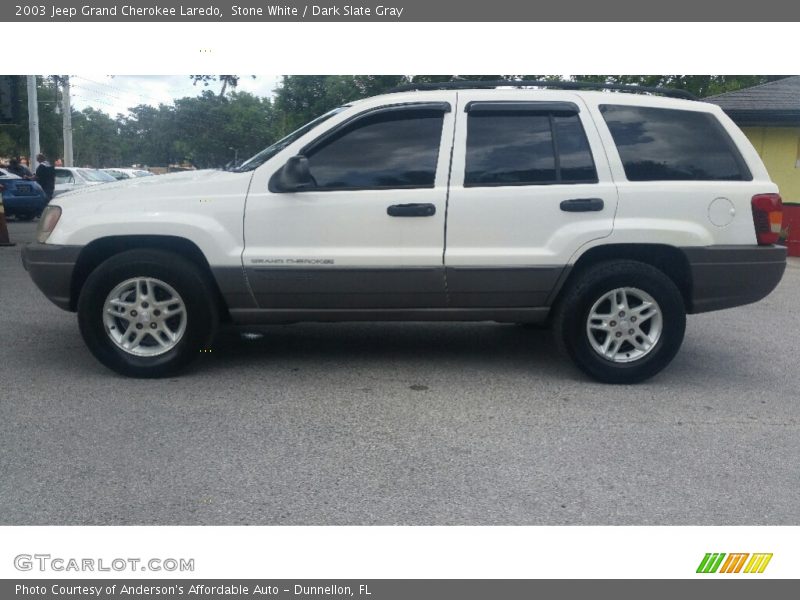Stone White / Dark Slate Gray 2003 Jeep Grand Cherokee Laredo