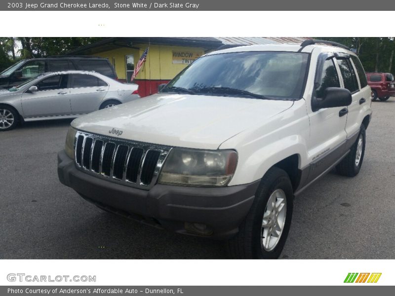 Stone White / Dark Slate Gray 2003 Jeep Grand Cherokee Laredo