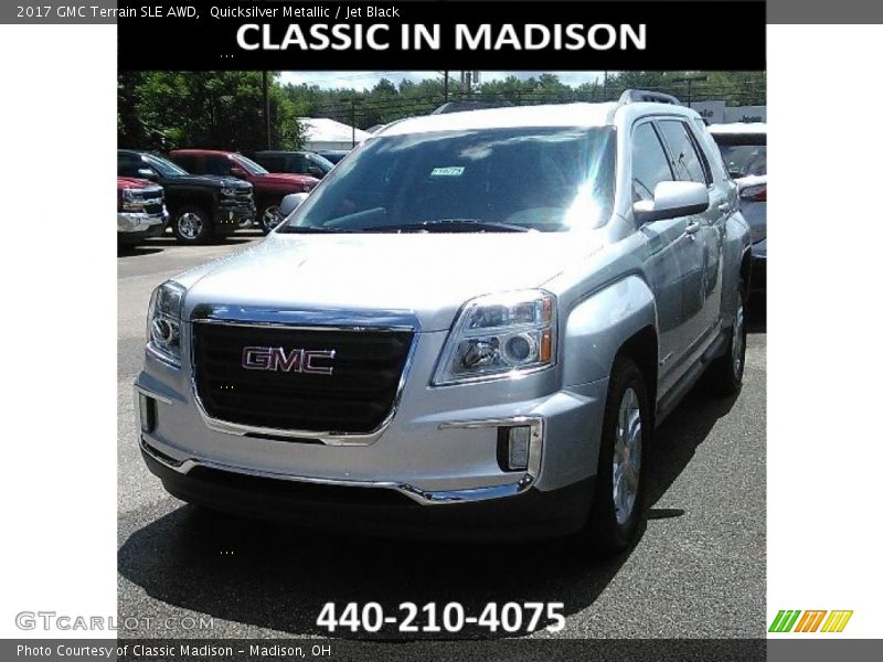 Quicksilver Metallic / Jet Black 2017 GMC Terrain SLE AWD