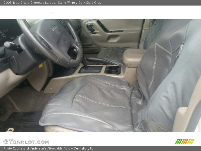 Stone White / Dark Slate Gray 2003 Jeep Grand Cherokee Laredo