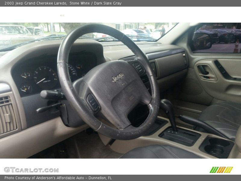 Stone White / Dark Slate Gray 2003 Jeep Grand Cherokee Laredo