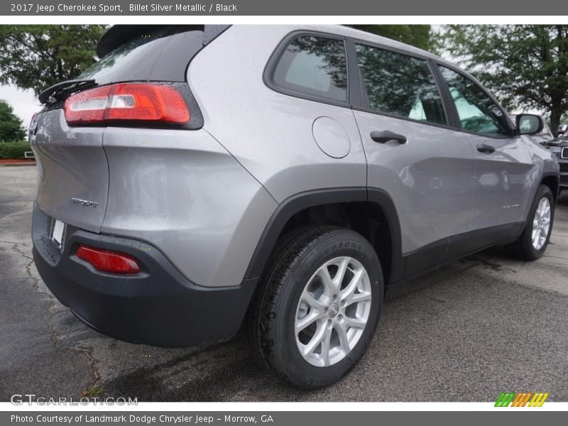 Billet Silver Metallic / Black 2017 Jeep Cherokee Sport