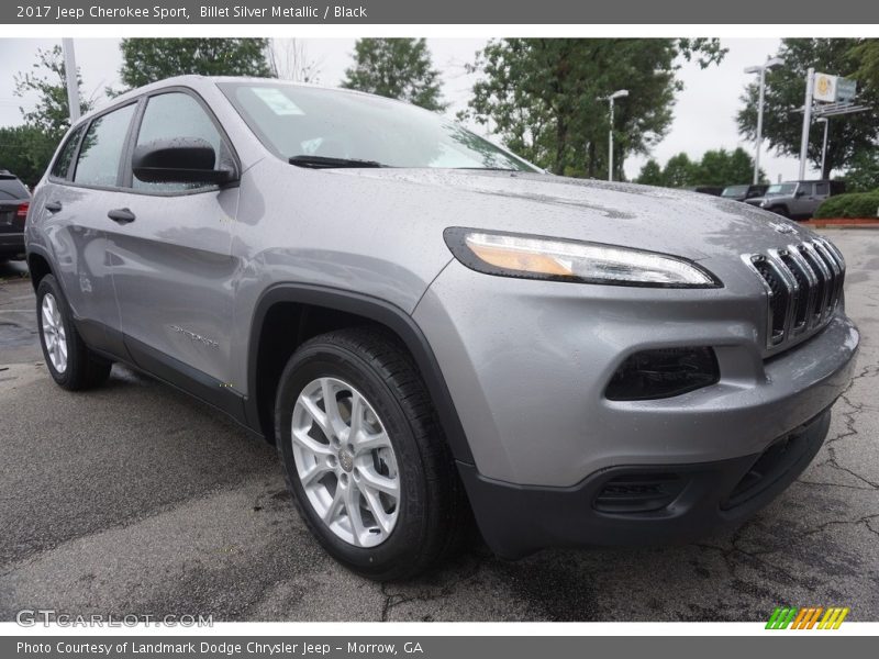 Billet Silver Metallic / Black 2017 Jeep Cherokee Sport
