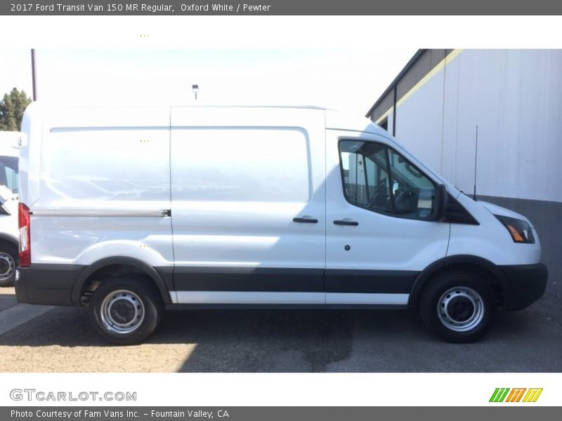 Oxford White / Pewter 2017 Ford Transit Van 150 MR Regular