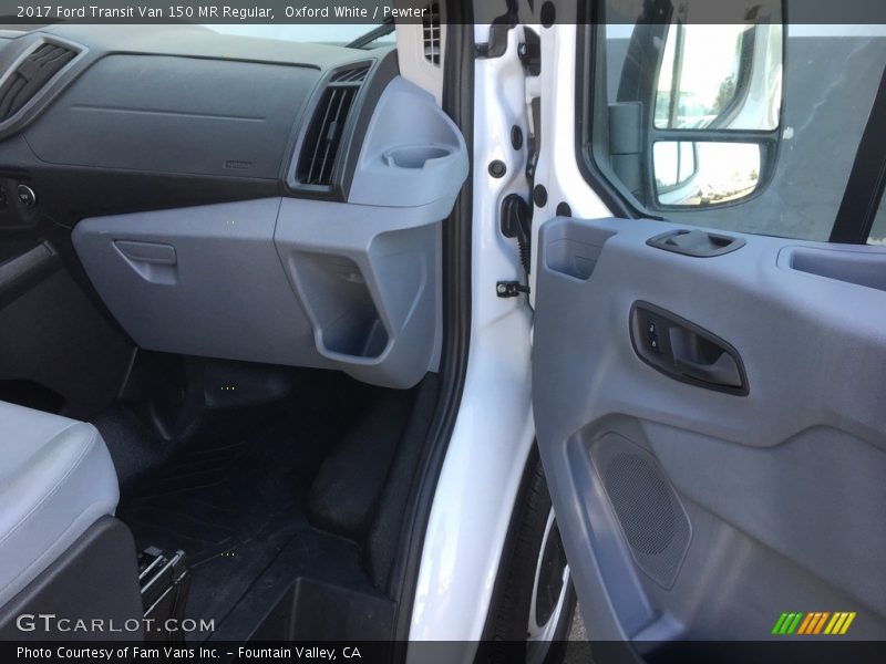 Oxford White / Pewter 2017 Ford Transit Van 150 MR Regular