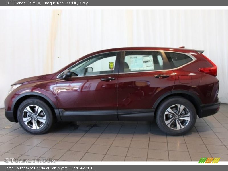 Basque Red Pearl II / Gray 2017 Honda CR-V LX