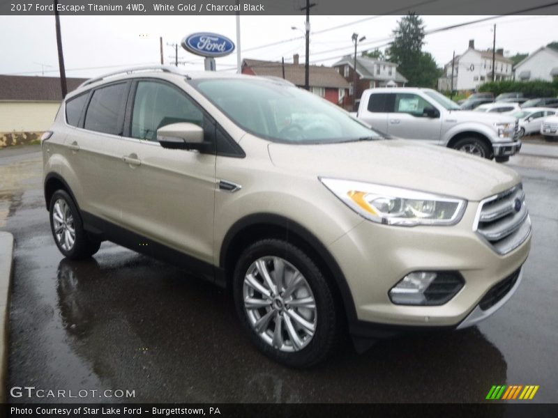 White Gold / Charcoal Black 2017 Ford Escape Titanium 4WD