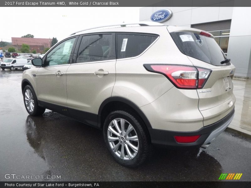 White Gold / Charcoal Black 2017 Ford Escape Titanium 4WD