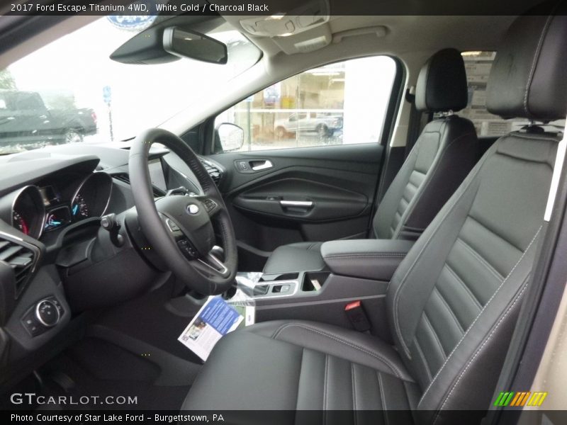 White Gold / Charcoal Black 2017 Ford Escape Titanium 4WD