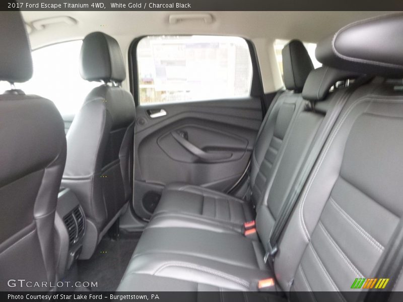 White Gold / Charcoal Black 2017 Ford Escape Titanium 4WD