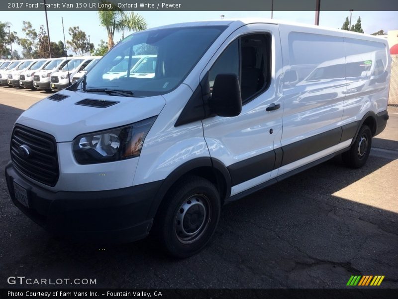 Oxford White / Pewter 2017 Ford Transit Van 150 LR Long