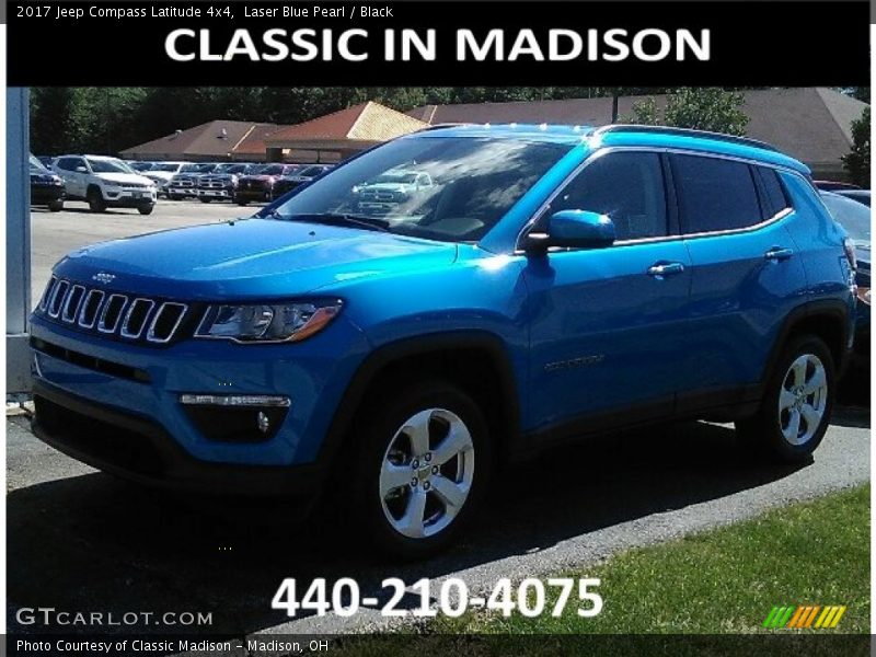 Laser Blue Pearl / Black 2017 Jeep Compass Latitude 4x4