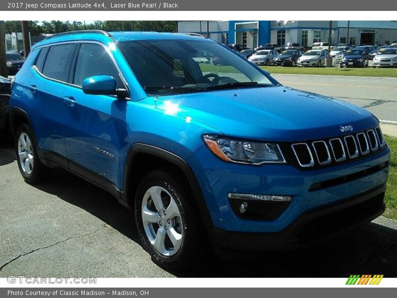 Laser Blue Pearl / Black 2017 Jeep Compass Latitude 4x4