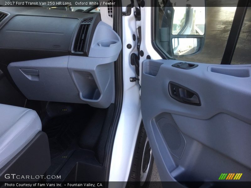 Oxford White / Pewter 2017 Ford Transit Van 250 HR Long