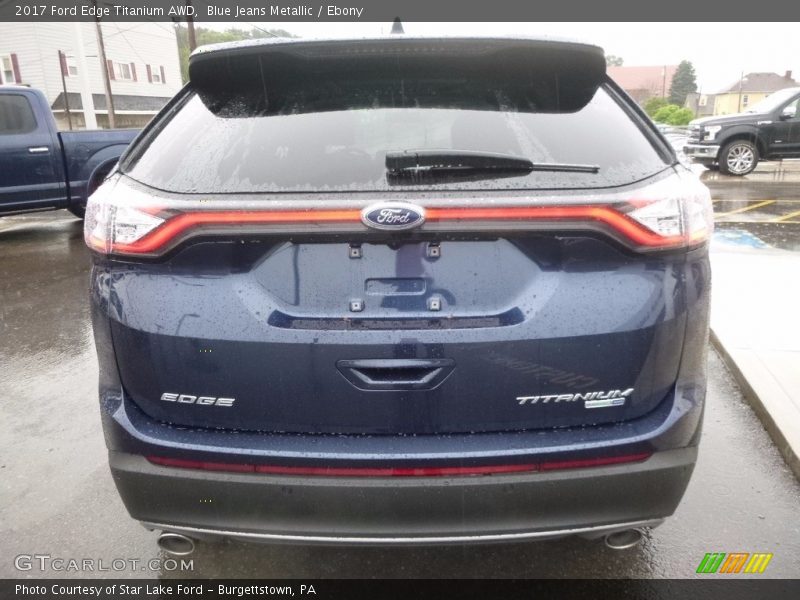 Blue Jeans Metallic / Ebony 2017 Ford Edge Titanium AWD