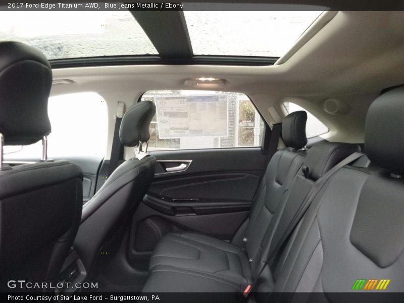 Blue Jeans Metallic / Ebony 2017 Ford Edge Titanium AWD
