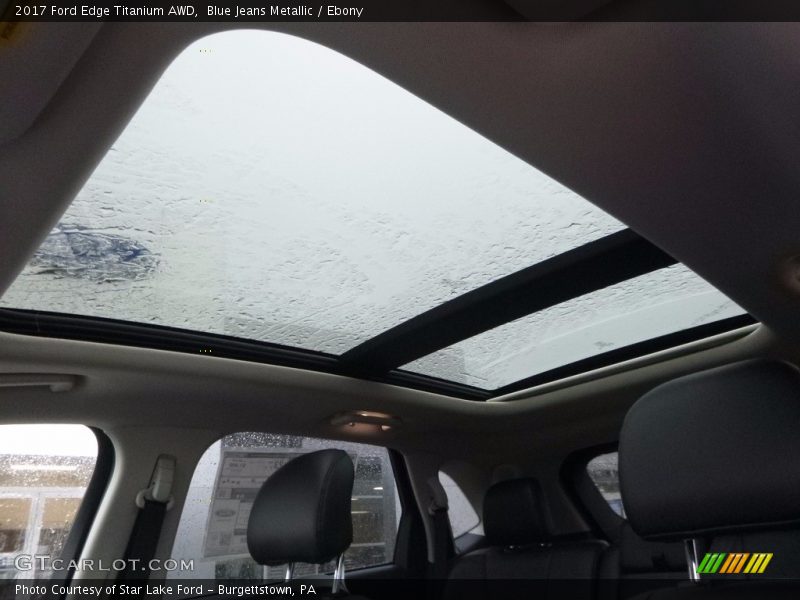 Blue Jeans Metallic / Ebony 2017 Ford Edge Titanium AWD