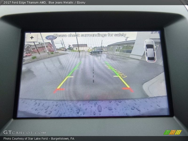 Blue Jeans Metallic / Ebony 2017 Ford Edge Titanium AWD