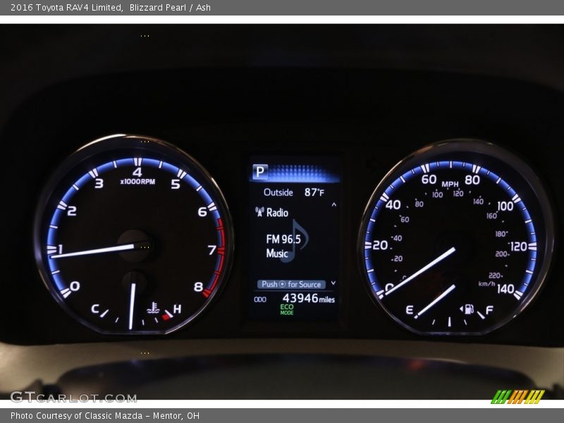 Blizzard Pearl / Ash 2016 Toyota RAV4 Limited