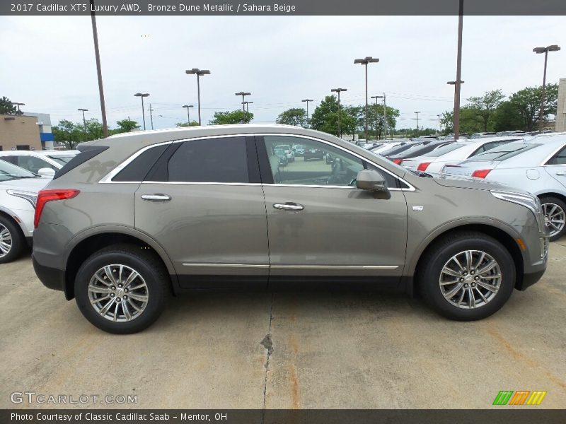Bronze Dune Metallic / Sahara Beige 2017 Cadillac XT5 Luxury AWD