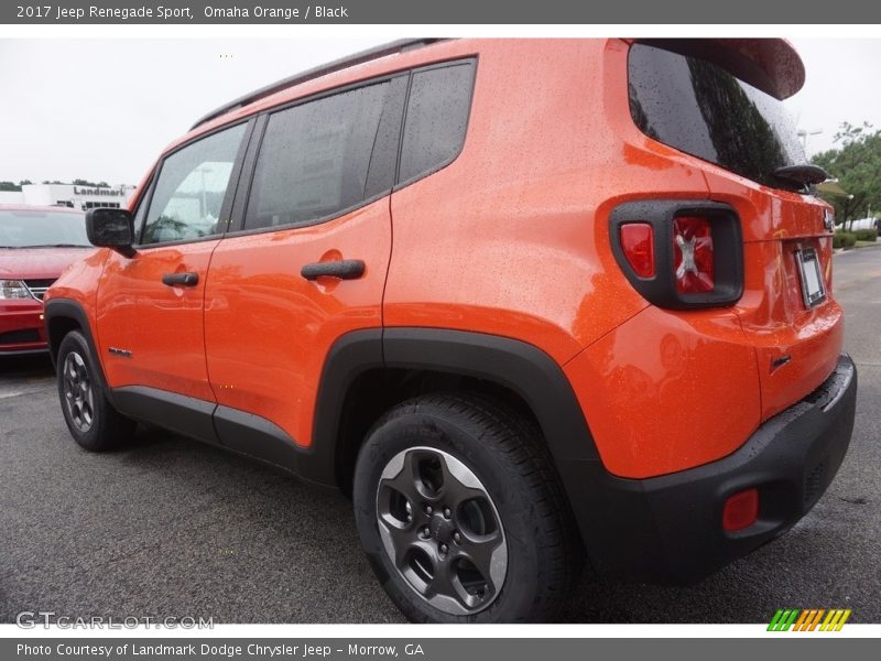 Omaha Orange / Black 2017 Jeep Renegade Sport