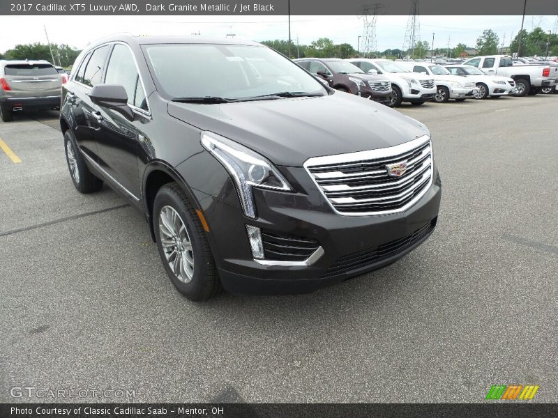 Dark Granite Metallic / Jet Black 2017 Cadillac XT5 Luxury AWD