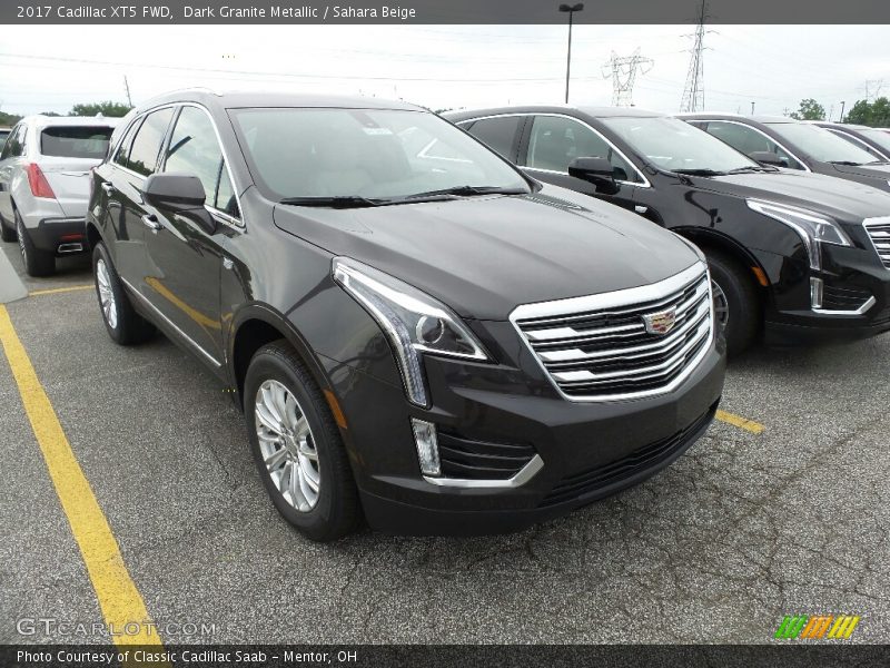 Dark Granite Metallic / Sahara Beige 2017 Cadillac XT5 FWD