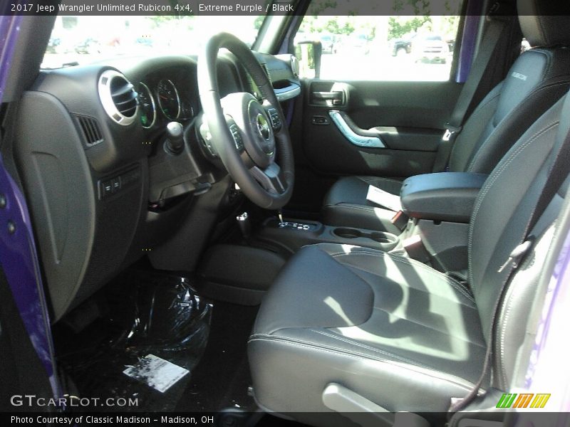 Front Seat of 2017 Wrangler Unlimited Rubicon 4x4