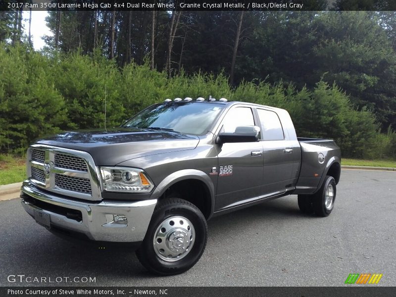 Front 3/4 View of 2017 3500 Laramie Mega Cab 4x4 Dual Rear Wheel