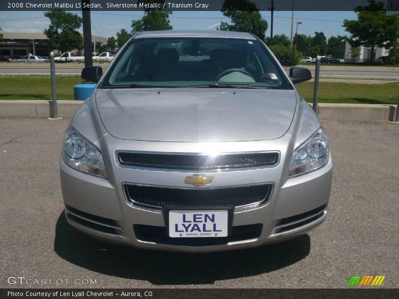 Silverstone Metallic / Titanium Gray 2008 Chevrolet Malibu LS Sedan