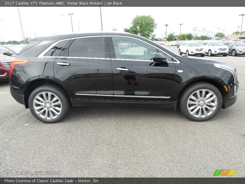 Stellar Black Metallic / Jet Black 2017 Cadillac XT5 Platinum AWD