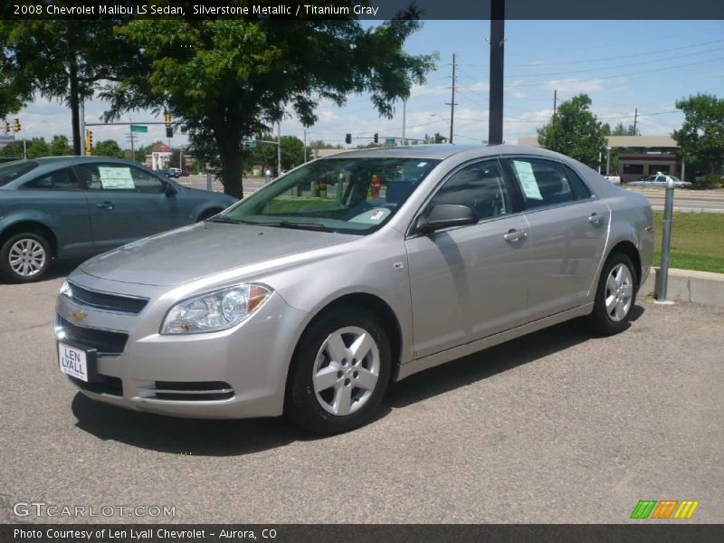 Silverstone Metallic / Titanium Gray 2008 Chevrolet Malibu LS Sedan